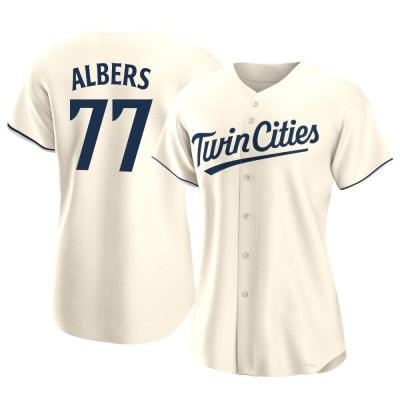 Women's Andrew Albers Minnesota Twins Authentic Cream Alternate Jersey