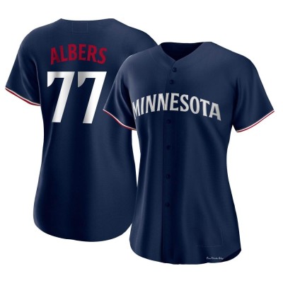 Women's Andrew Albers Minnesota Twins Authentic Navy Alternate Jersey