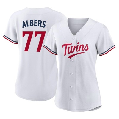 Women's Andrew Albers Minnesota Twins Authentic White Home Jersey