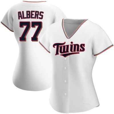 Women's Andrew Albers Minnesota Twins Authentic White Home Jersey