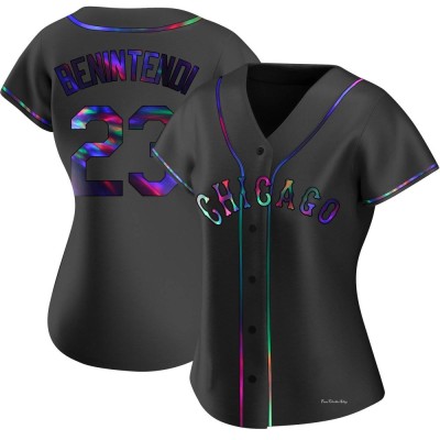 Women's Andrew Benintendi Chicago White Sox Replica Black Holographic Alternate Jersey