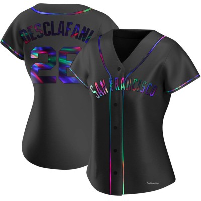 Women's Anthony DeSclafani San Francisco Giants Replica Black Holographic Alternate Jersey