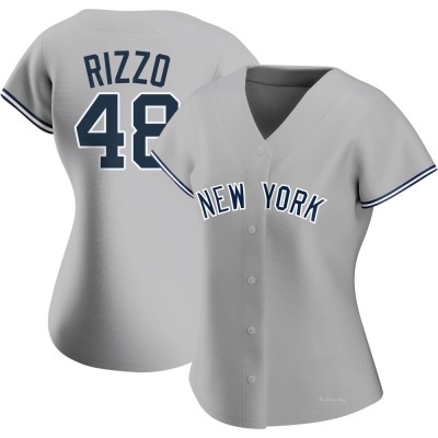 Women's Anthony Rizzo New York Yankees Authentic Gray Road Name Jersey