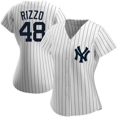 Women's Anthony Rizzo New York Yankees Authentic White Home Name Jersey