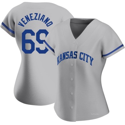 Women's Anthony Veneziano Kansas City Royals Authentic Gray 2022 Road Jersey