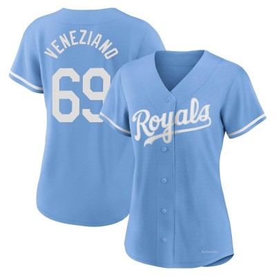 Women's Anthony Veneziano Kansas City Royals Authentic Light Blue 2022 Alternate Jersey