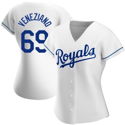 Women's Anthony Veneziano Kansas City Royals Authentic White Home Jersey