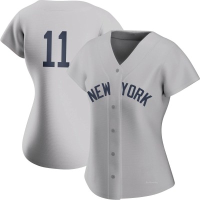 Women's Anthony Volpe New York Yankees Authentic Gray 2021 Field of Dreams Jersey