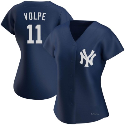 Women's Anthony Volpe New York Yankees Authentic Navy Alternate Team Jersey