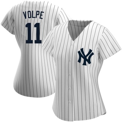 Women's Anthony Volpe New York Yankees Authentic White Home Name Jersey