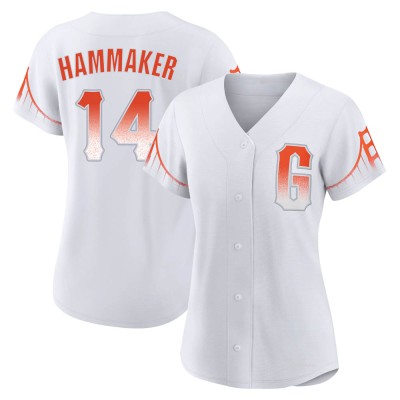 Women's Atlee Hammaker San Francisco Giants Authentic White 2021 City Connect Jersey