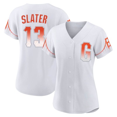 Women's Austin Slater San Francisco Giants Authentic White 2021 City Connect Jersey