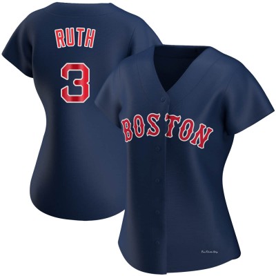 Women's Babe Ruth Boston Red Sox Authentic Navy Alternate Jersey