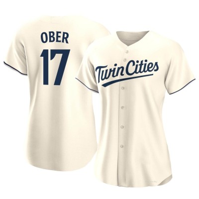 Women's Bailey Ober Minnesota Twins Authentic Cream Alternate Jersey