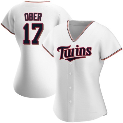 Women's Bailey Ober Minnesota Twins Authentic White Home Jersey