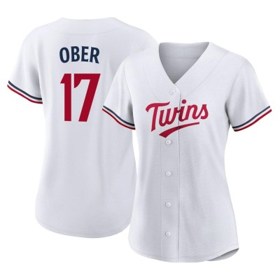 Women's Bailey Ober Minnesota Twins Authentic White Home Jersey