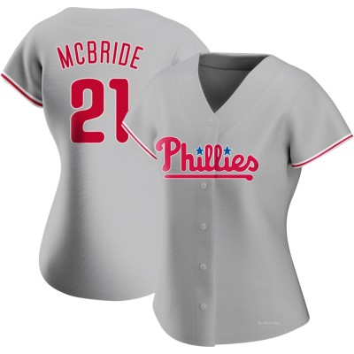 Women's Bake Mcbride Philadelphia Phillies Authentic Gray Road Jersey