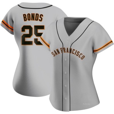 Women's Barry Bonds San Francisco Giants Authentic Gray Road Jersey