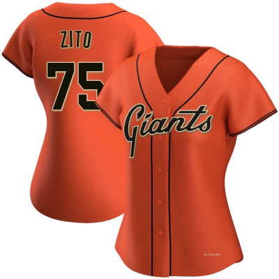 Women's Barry Zito San Francisco Giants Authentic Orange Alternate Jersey