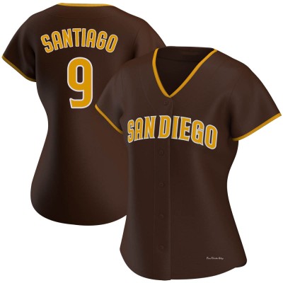 Women's Benito Santiago San Diego Padres Authentic Brown Road Jersey