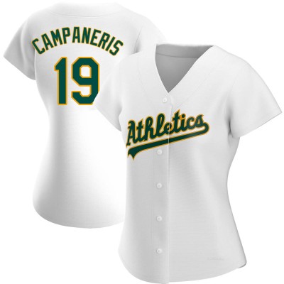 Women's Bert Campaneris Oakland Athletics Authentic White Home Jersey