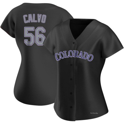 Women's Blair Calvo Colorado Rockies Authentic Black Alternate Jersey