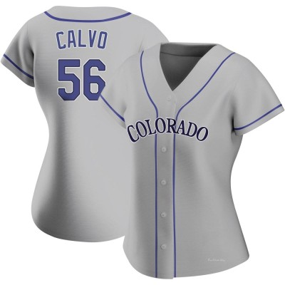 Women's Blair Calvo Colorado Rockies Authentic Gray Road Jersey