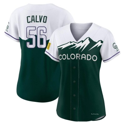 Women's Blair Calvo Colorado Rockies Authentic Green 2022 City Connect Jersey