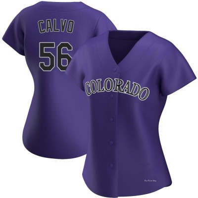 Women's Blair Calvo Colorado Rockies Authentic Purple Alternate Jersey