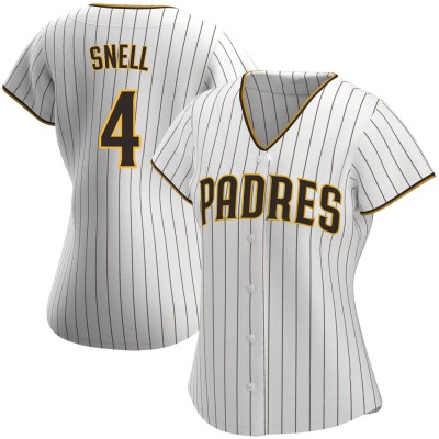 Women's Blake Snell San Diego Padres Replica White/Brown Home Jersey