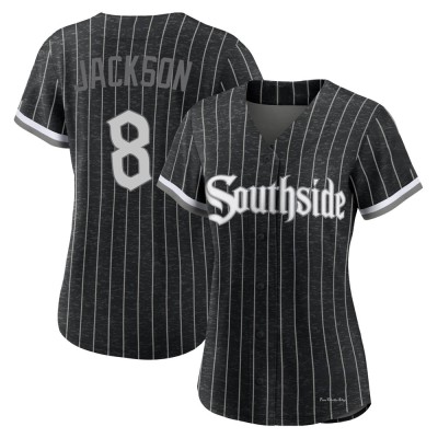 Women's Bo Jackson Chicago White Sox Authentic Black 2021 City Connect Jersey