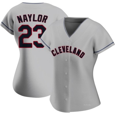 Women's Bo Naylor Cleveland Guardians Authentic Gray Road Jersey