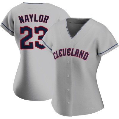 Women's Bo Naylor Cleveland Guardians Authentic Gray Road Jersey