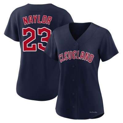 Women's Bo Naylor Cleveland Guardians Authentic Navy Alternate Jersey