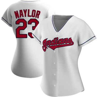 Women's Bo Naylor Cleveland Guardians Authentic White Home Jersey