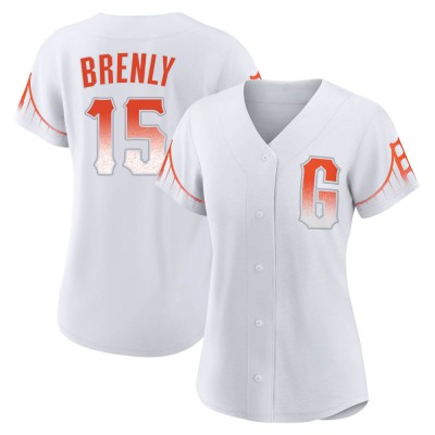 Women's Bob Brenly San Francisco Giants Authentic White 2021 City Connect Jersey