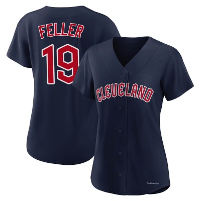 Women's Bob Feller Cleveland Guardians Authentic Navy Alternate Jersey