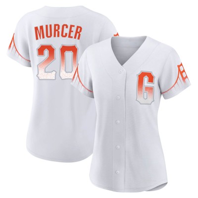 Women's Bobby Murcer San Francisco Giants Replica White 2021 City Connect Jersey