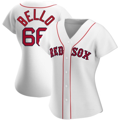 Women's Brayan Bello Boston Red Sox Authentic White Home Jersey