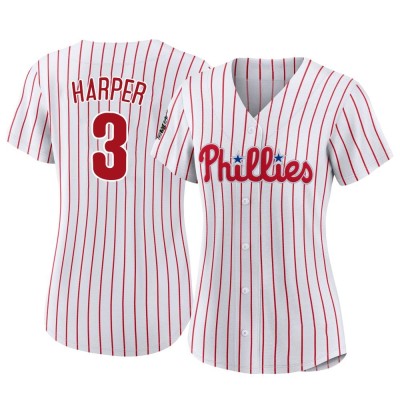 Women's Bryce Harper Philadelphia Phillies Authentic White 2022 World Series Home Jersey