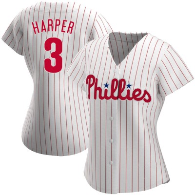 Women's Bryce Harper Philadelphia Phillies Authentic White Home Jersey