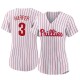 Women's Bryce Harper Philadelphia Phillies Replica White 2022 World Series Home Jersey