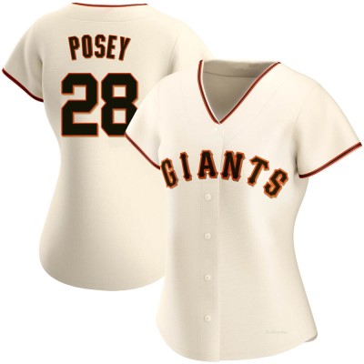 Women's Buster Posey San Francisco Giants Authentic Cream Home Jersey