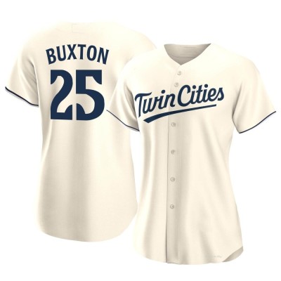 Women's Byron Buxton Minnesota Twins Authentic Cream Alternate Jersey