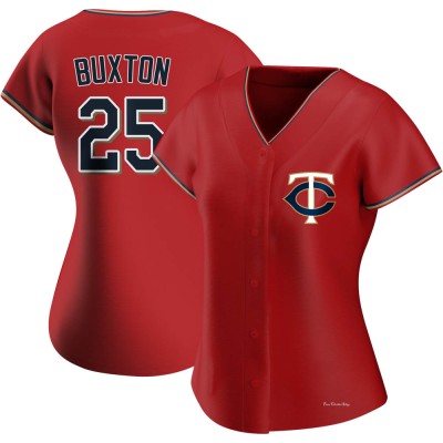 Women's Byron Buxton Minnesota Twins Authentic Red Alternate Jersey