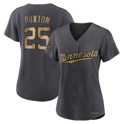 Women's Byron Buxton Minnesota Twins Game Charcoal Authentic 2022 All-Star Jersey