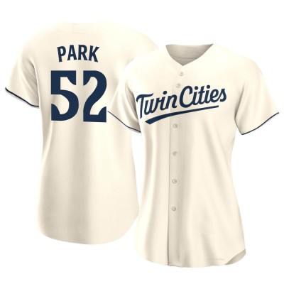 Women's Byung-Ho Park Minnesota Twins Authentic Cream Alternate Jersey