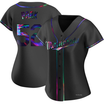 Women's Byung-Ho Park Minnesota Twins Replica Black Holographic Alternate Jersey