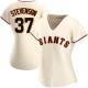 Women's Cal Stevenson San Francisco Giants Replica Cream Home Jersey