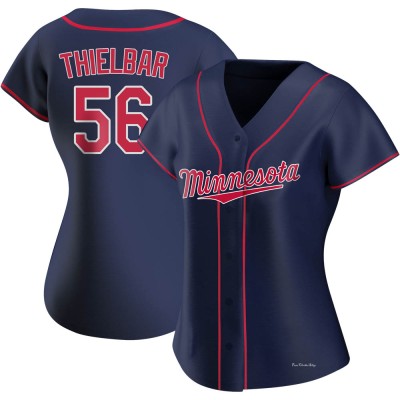 Women's Caleb Thielbar Minnesota Twins Authentic Navy Alternate Team Jersey